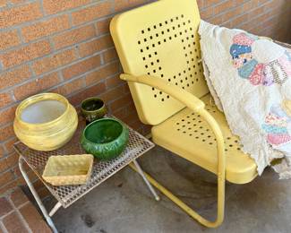 1950’s metal chair 