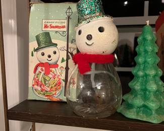 Candy filled Mr Snowman w Box