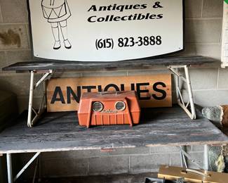 Folding picnic table and benches 
