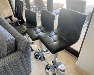 leather modern barstools