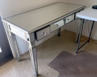 mirrored desk