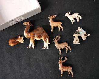 Metal and Ceramic animals