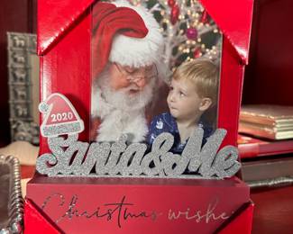 2020 Santa & Me Christmas Wishes photo frame (4x6 picture opening)