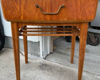 MCM Birds Eye maple side table 