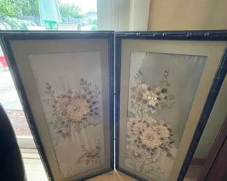 Chinese Embroidery screen on silk.