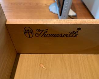 #10 Thomasville Entr. Center w/2 glass doors, 2 wood doors & 3 drawers - 32x18x78 $175.00