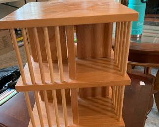 #21 Wood Swivel CD Holder - 12sq x 14 $20.00