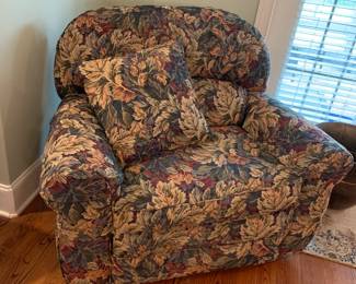 #32 Lazy-Boy Recliner (possibly chair & a half) w/tapestry Fabric Floral $150.00