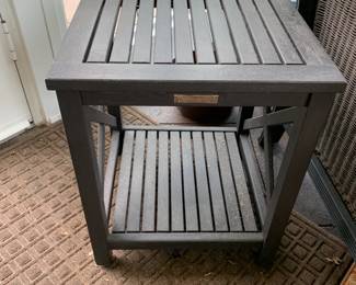 #37 Thomasville Wood Side Table w/Shelf - 16sq x19 $75.00