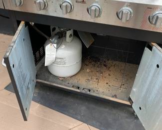 #42 Charbroil Propane Grill w/5 burners (as is condition) w/side burner -66" Wide $75.00