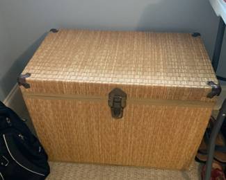 #50 Wicker/MDF Hamper - 28x16x21 $30.00
