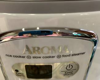 #132 Aromas Rice Cooker (2 - 10 cups), Steamer and Slow Cooker $30.00