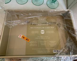 #139 Williams Sonoma Gold Touch Rectangle Cake Pans- 9x13x22 $20.00