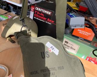 #157 US Army - Protective Field Mask M171A1 Size L - 1970 Not used $35.00