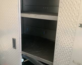 #192 Gladiator Metal 2 door Storage Cabinet - 36x24x73 - w/3 shelves w/key $250.00