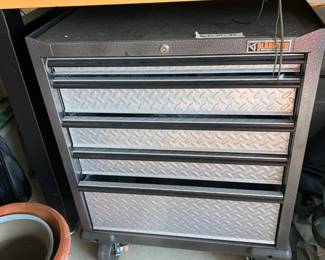 #193 Gladiator Rolling Tool Chest w/5 drawers w/key - 26.5x24x34 $150.00