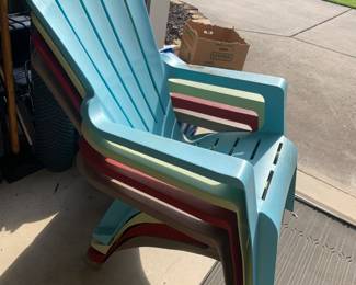 #197 Stack of 4 Adirondack Chairs $80.00