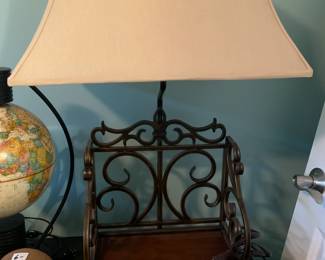 #240 Metal Bookcase Bottom Lamp - 29" Tall $75.00