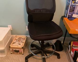 #239 Black Ergonomic Adjustable Office Chair Swivel - up to 32" Seat Height- by Fabrique $35.00