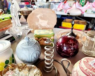 Antique Salt Glaze Stoneware, Cambridge Basket, 