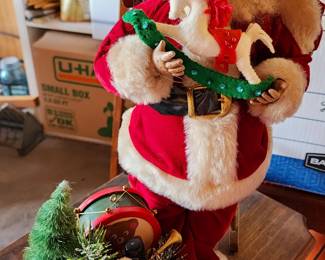 Lynn West Signed Santa Clause Christmas Decor