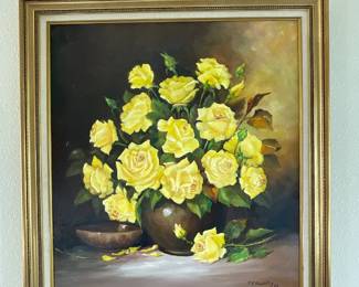 Yellow Roses Oil Painting