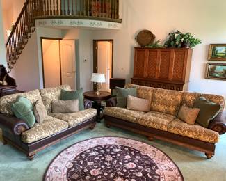 Beautiful custom Vanguard living room set