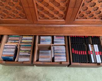 Cd's, reel to reel tapes