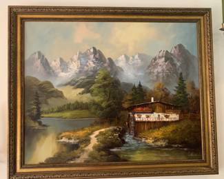 Oil painting imported from Germany Decades ago