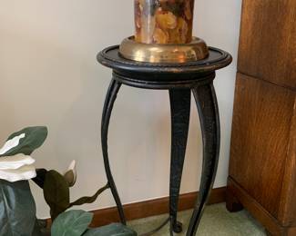 Accent table, candle