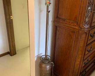 Copper antique fire extinguisher lamp