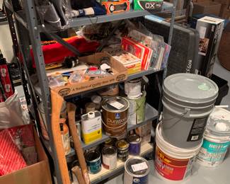 Tools, paint, axes