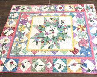 Handmade Quilt With Detail Attachments