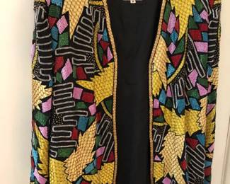 Vintage Nite Line Beaded Jacket