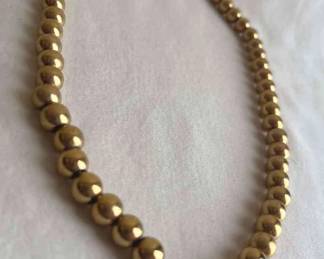 Lauren Ralph Lauren Beaded Logo Necklace