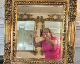 Antique mirror - gold gilt