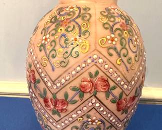Vintage painted vase