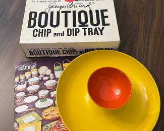 Retro Georges Briard chip and dip set