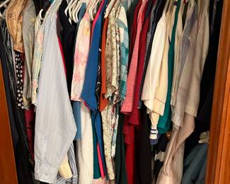 Women's and men's clothing.....