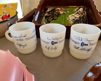 Fire King Chicago Cubs mugs