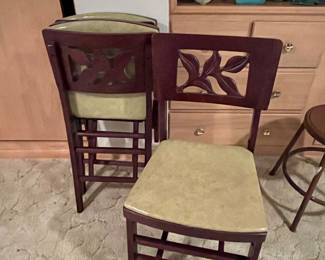 (3) folding chairs