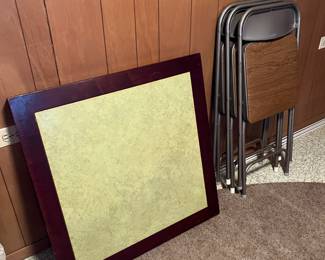 matching folding table and more chairs