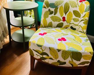 Chairs and matching curtains 