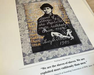 Images of Labor - Nine Poster Series 

Includes art by: 
Jacob Lawrence
Milton Glaser
May Stevens
Miriam Wosk
Sue Coe
Audrey Flack
Anita Siegel
Marshall Arisman
John Collier

1981, An Exhibit Sponsored by District 1199's Bread and Roses Project and Smithsonian Institution Traveling Exhibition Service (Sites) 1981-1983