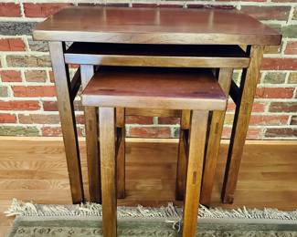 Arts & Crafts style nesting tables