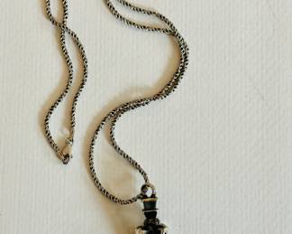 Sterling silver chain and pendant