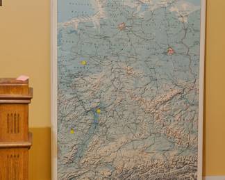 Map of Germany - "Bundesrepublik Deutschland und Deutsche Demokratische Republik"