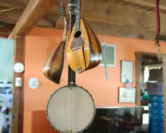 Banjo and two mandolins