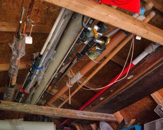 Details of fishing pole collection