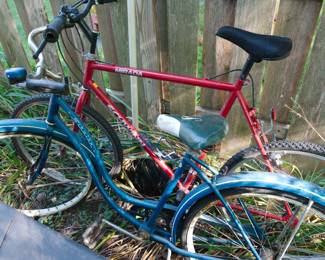 Blue women's Schwinn Cruiser bicycle